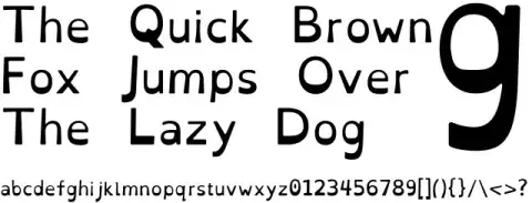 Een voorbeeld van het OpenDyslexic lettertype.
