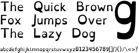 Een voorbeeld van het OpenDyslexic lettertype.